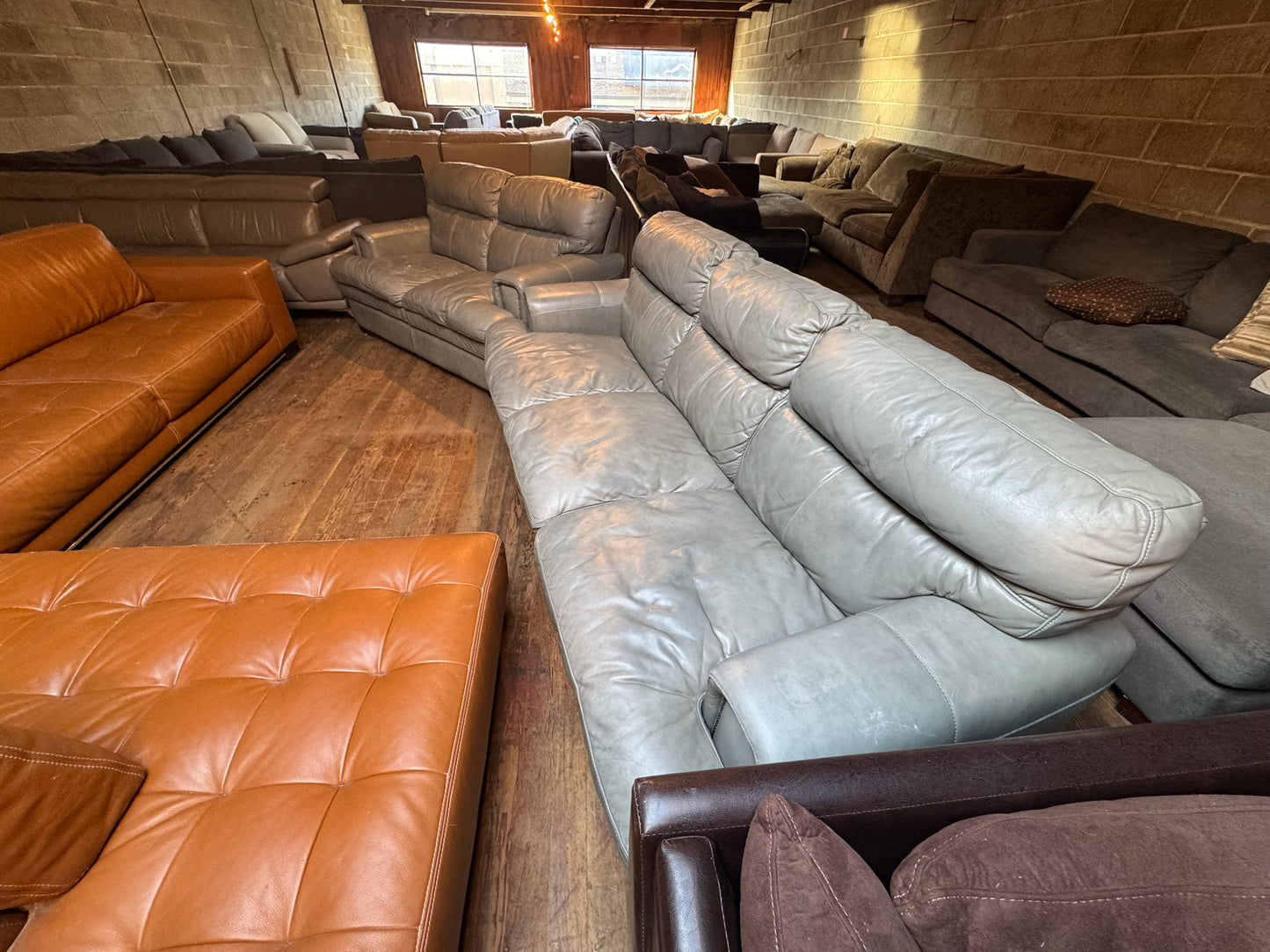 Leather Couch Set (DELIVERY OFFERED)