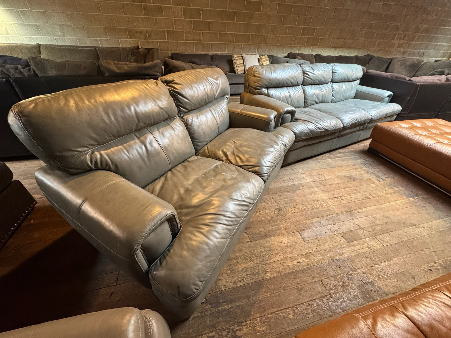 Leather Couch Set (DELIVERY OFFERED)