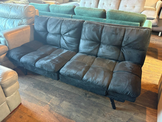 Navy Blue Convertible Futon Couch (WE DELIVER + REMOVE)