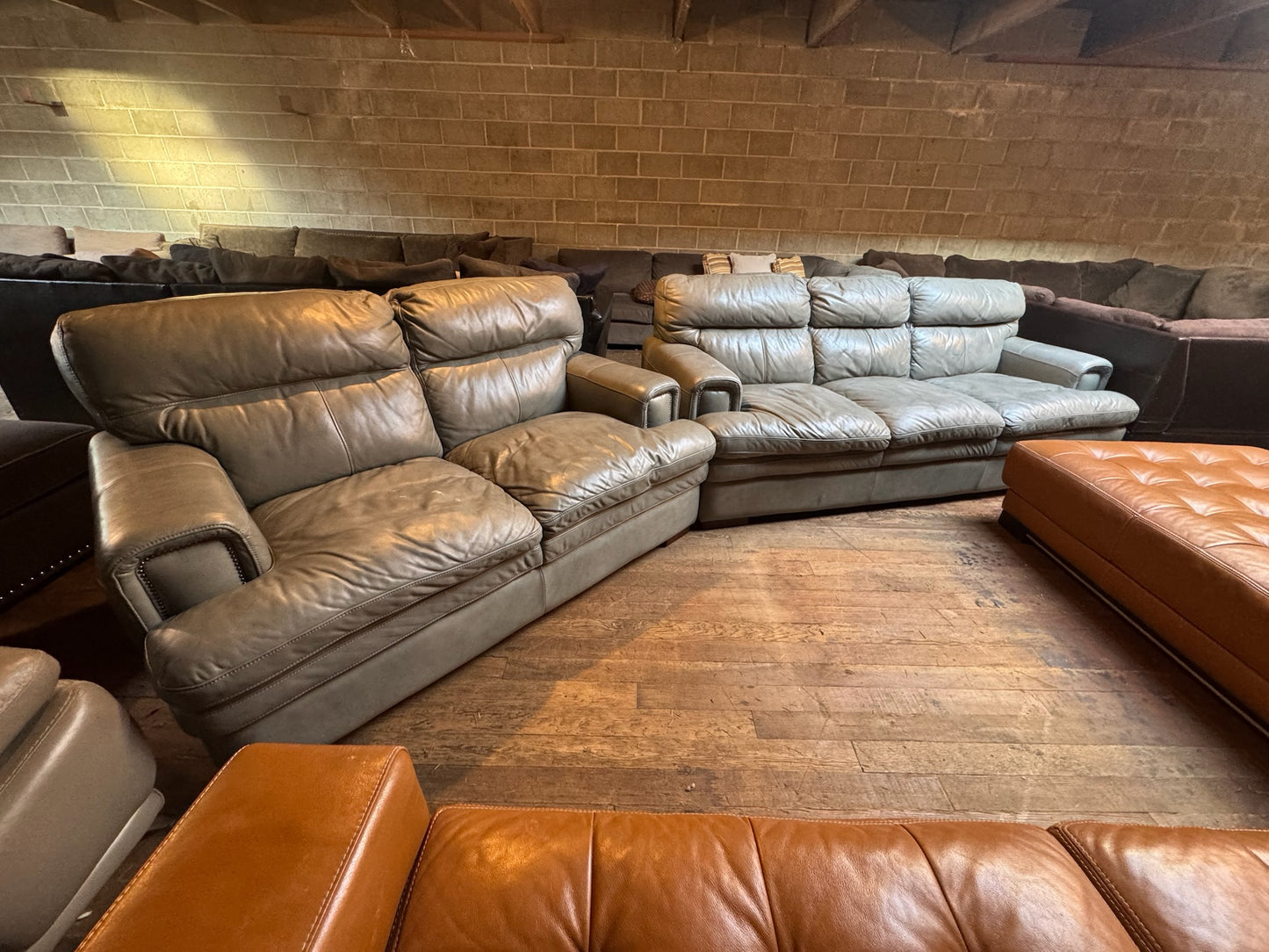 Leather Couch Set (DELIVERY OFFERED)